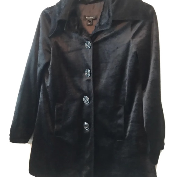 Karen Kane Velvet Jacket Size small with button down the front and 2 poc… - Picture 1 of 5